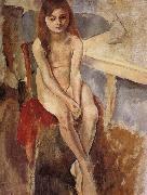 Jules Pascin Female oil painting on canvas